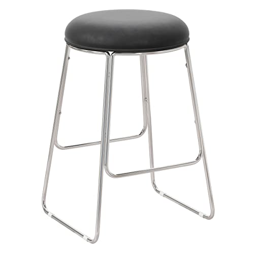 Hillsdale Southlake Chrome Backless Metal Counter Stool with Footrest