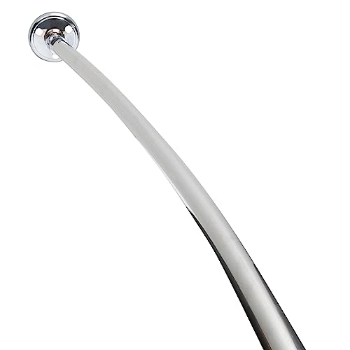 Curved Wall-Mounted Shower Rod | Easy Install, Aluminum Material
