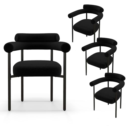 Stylish Black Dining Chairs Set of 4 for Modern Kitchens