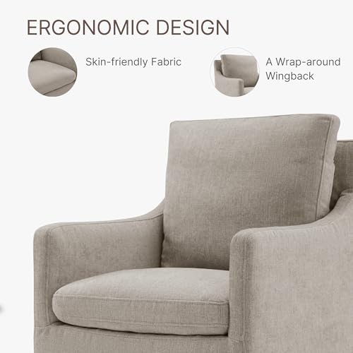 Modern Upholstered Dining Chairs with Casters for Kitchen and Living Rooms