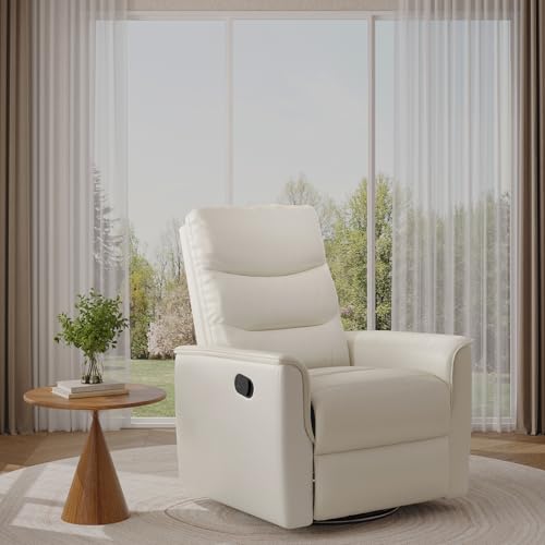 BedsPick 360° Swivel Recliner with Footrest and Lumbar Support