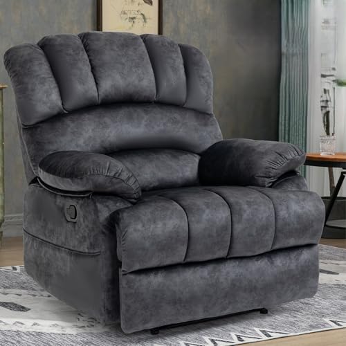 Extra Wide Fabric Recliner for Big and Tall Adults