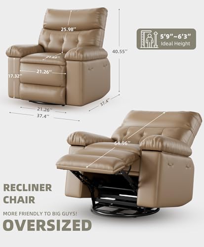Electric Swivel Massage Chair with Vibration, Heating, and StorageUSB Port