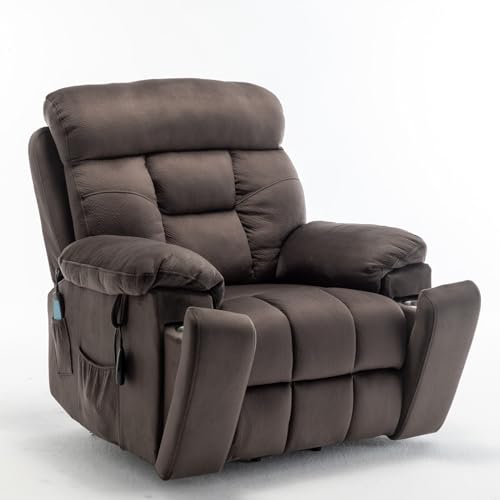 Extra Wide Recliner Chair for 400lbs+ Big Man with Heat and Massage