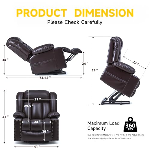 Comfortable Power Lift Chairs for Seniors with Heat and Massage, Adjustable Positions and Convenient Features