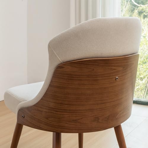 Mid Century Modern Dining Chairs for Kitchen & Living Room - Set of 2