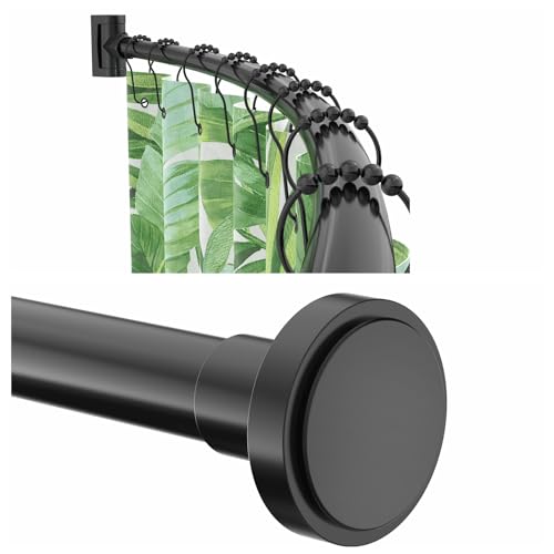 PrettyHome Adjustable Curved & Straight Shower Curtain Rods