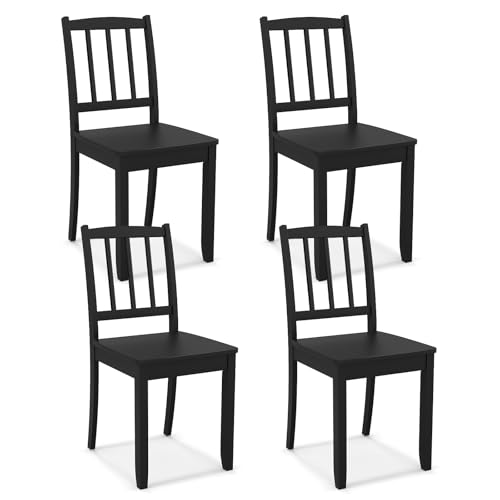 Simplified title: Farmhouse Dining Chairs Set of 4 with Curved Backrest, Wooden Side Chairs for Study and Dining Room
Revised title: Farmhouse Dining Chairs Set of 4 for Study and Dining Room