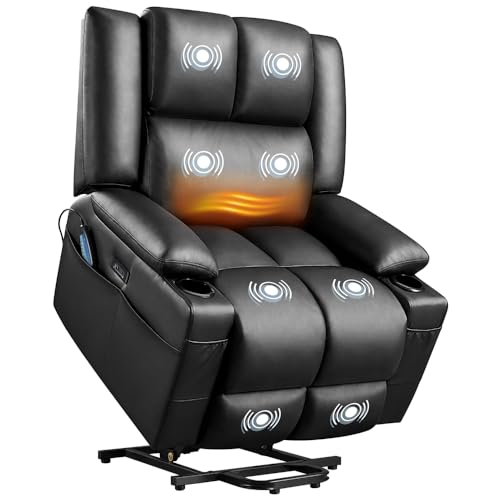 Yaheetech Large Electric Power Lift Recliner with Heat & Massage for Elderly