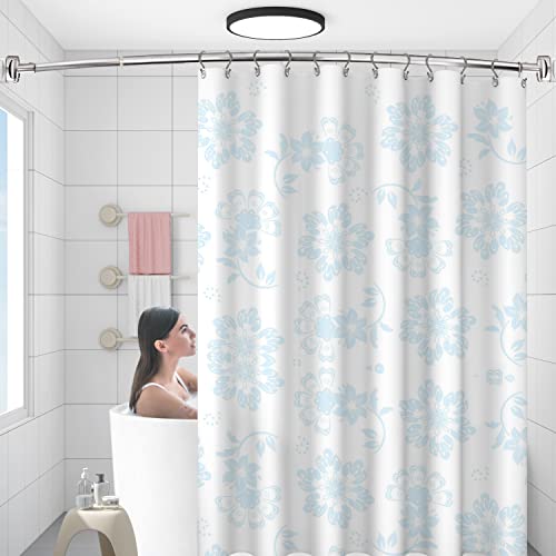 Adjustable Curved Shower Curtain Rod for Bathroom - 42-73 Inches