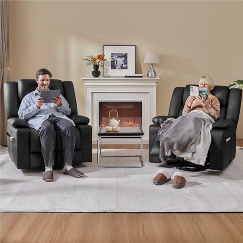 Yaheetech Large Electric Power Lift Recliner with Heat & Massage for Elderly