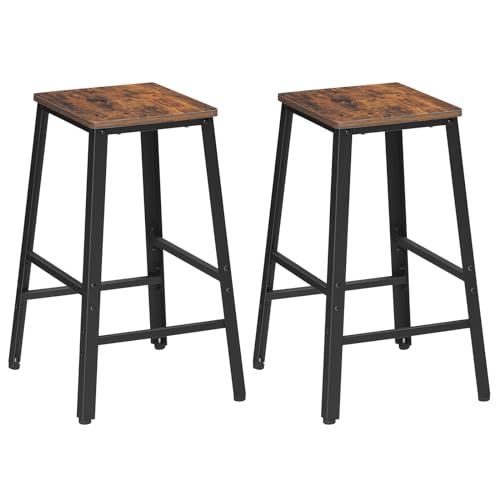 2 Pack Industrial Kitchen Bar Stools for Dining & Bar