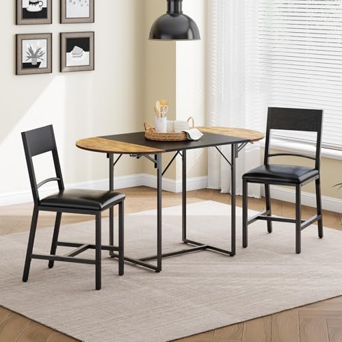 HOOBRO Black Mid Century Modern Kitchen Dining Chair Set BB36CD01