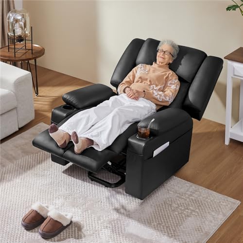 Yaheetech Large Electric Power Lift Recliner with Heat & Massage for Elderly