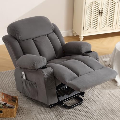 Elderly Recliner Chair with Heat & Massage Remote Control