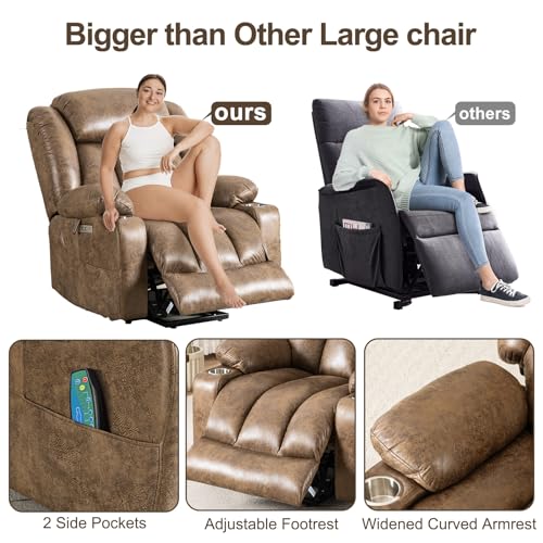 Electric Power Lift Recliner Chair for Seniors with Heat & Massage
