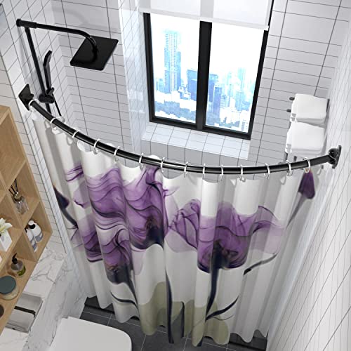 Stainless Steel No Drill Shower Curtain Rod, 43-78.75 Inches