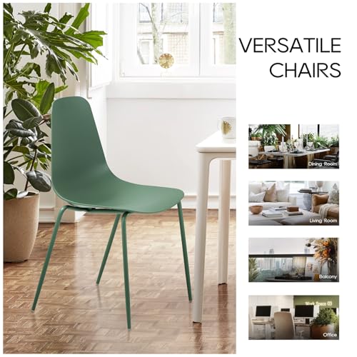 Modern Green Dining Chair Set - Indoor/Outdoor
