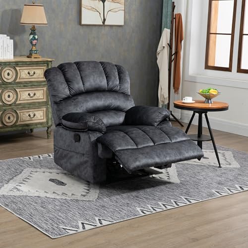 Extra Wide Fabric Recliner for Big and Tall Adults