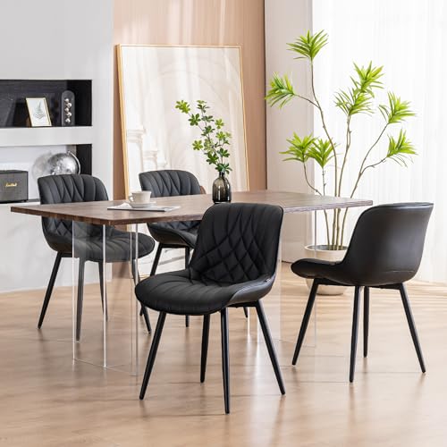 Modern Upholstered Dining Chairs Set of 2 for Kitchen and Dining Room