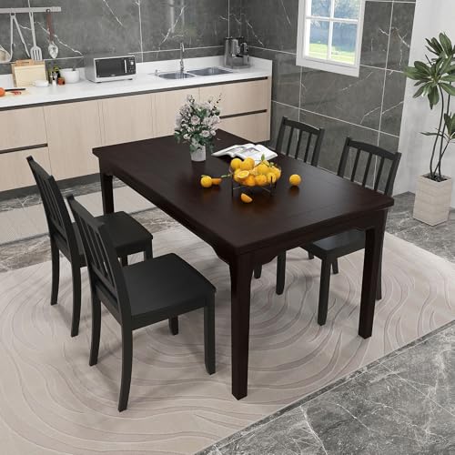 Simplified title: Farmhouse Dining Chairs Set of 4 with Curved Backrest, Wooden Side Chairs for Study and Dining Room
Revised title: Farmhouse Dining Chairs Set of 4 for Study and Dining Room