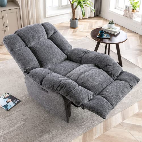 Dark Grey Electric Recliner with USB Port - Living/Bedroom