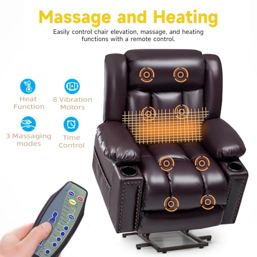 Comfortable Power Lift Chairs for Seniors with Heat and Massage, Adjustable Positions and Convenient Features