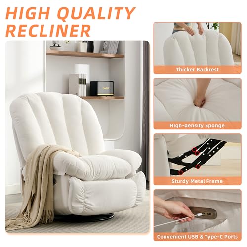 Smart Power Recliner Chair with Massage, Heating & Bluetooth Speaker